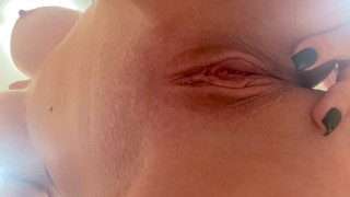 My wet pussy close up - I can't stop fingering this pussy